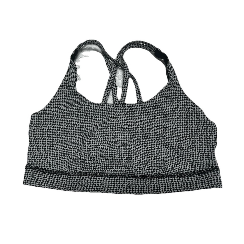 Lululemon Energy, Sports Bra Size 10 Women's Black/White